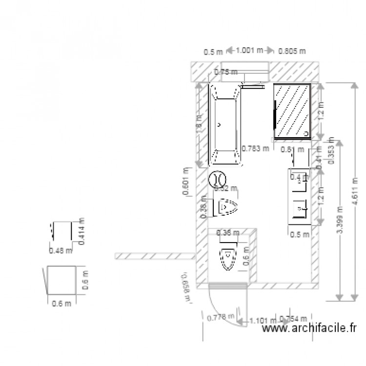 Salle de bain  20211201. Plan de 0 pièce et 0 m2