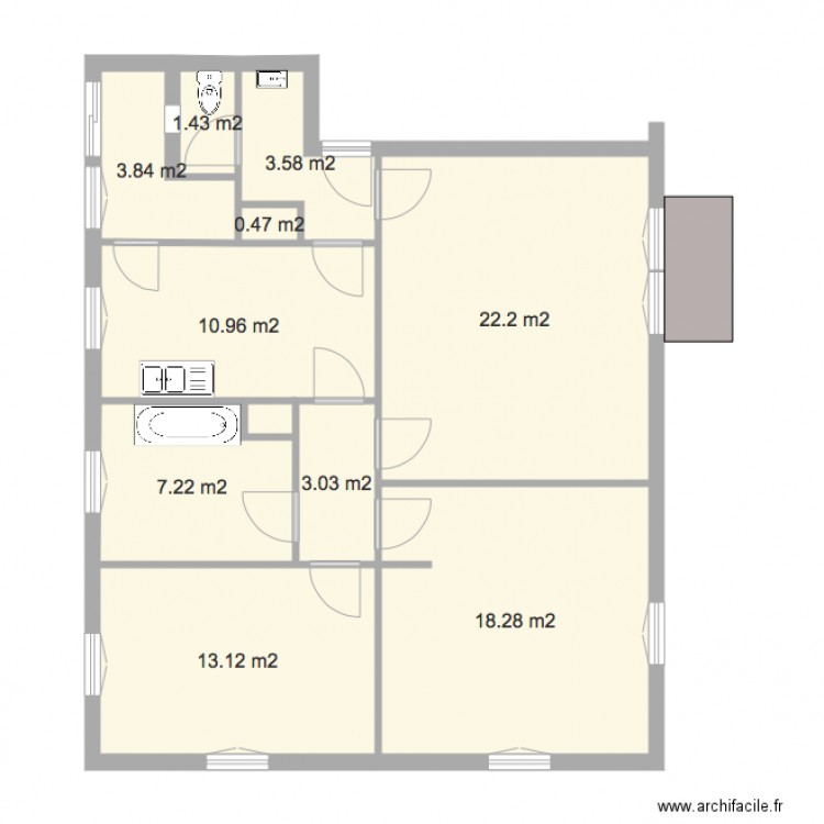 place St Antoine final. Plan de 0 pièce et 0 m2