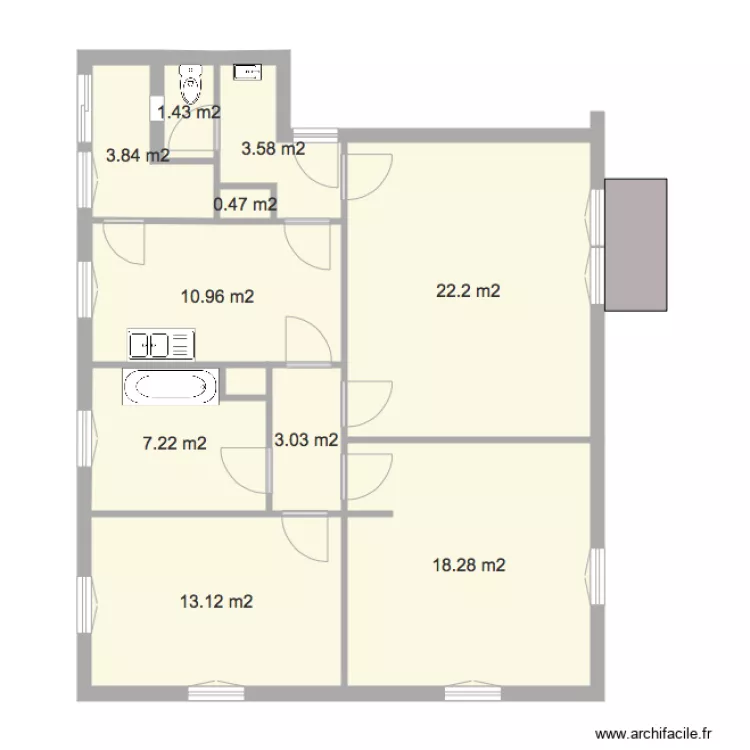 place St Antoine final. Plan de 