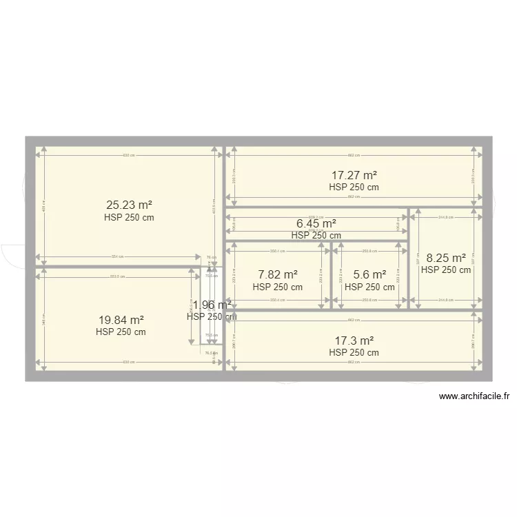 Maison 128m2 emprise sol avec 3 &eacute;tage. Plan de 