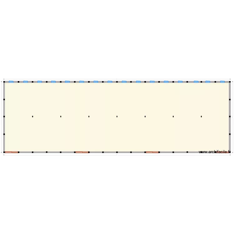 msfhangar vue en plan. Plan de 