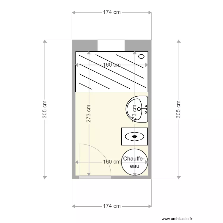 LOY Marie claude sdb projet. Plan de 