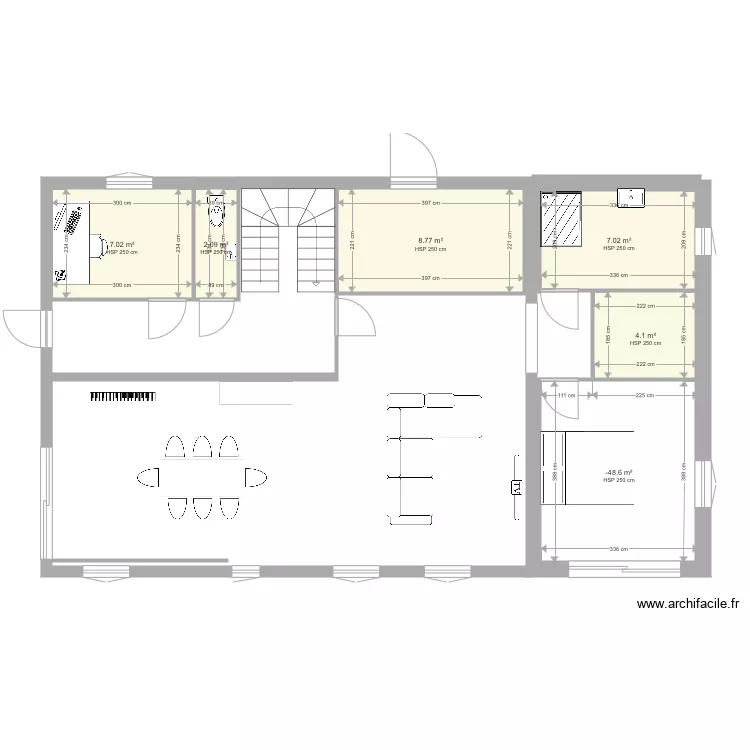 Maison 1. Plan de 