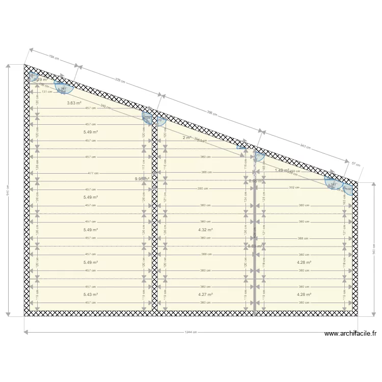 garage reele. Plan de 