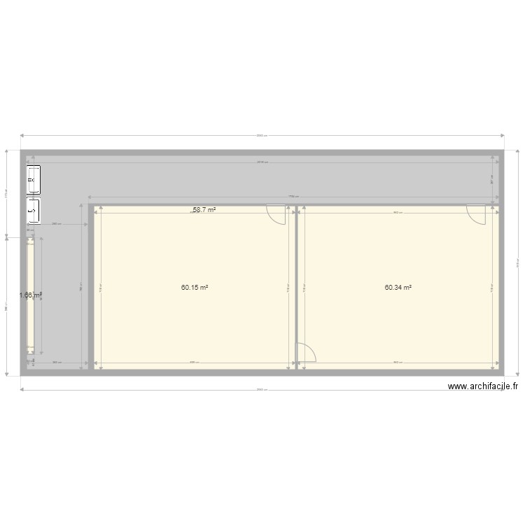 ecole. Plan de 0 pièce et 0 m2