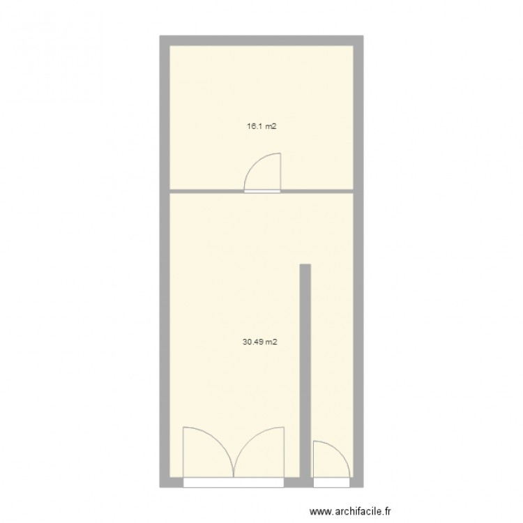 Garage Existant. Plan de 0 pièce et 0 m2