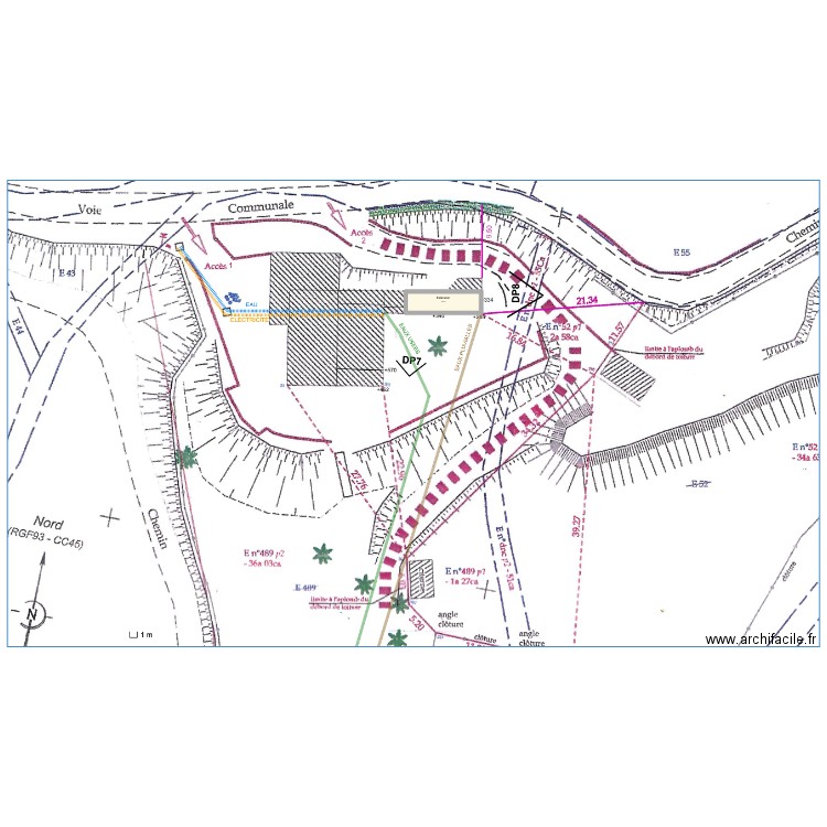 MASSE. Plan de 0 pièce et 0 m2