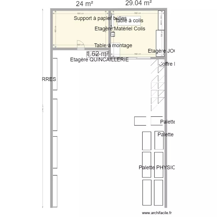 Bureau Studio Caulins 6 26 janv 2021. Plan de 
