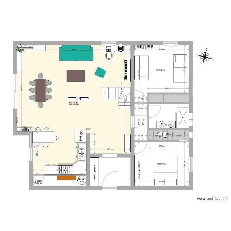 ESTEREL 6. Plan de 10 pièces et 99 m2