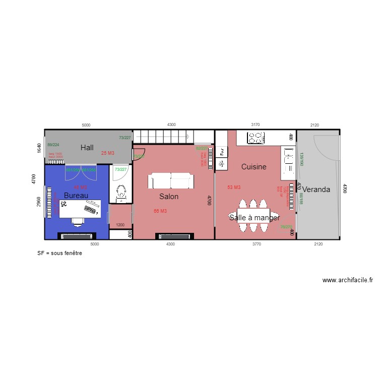 Rez de chaussée Brigade Piron 278. Plan de 0 pièce et 0 m2