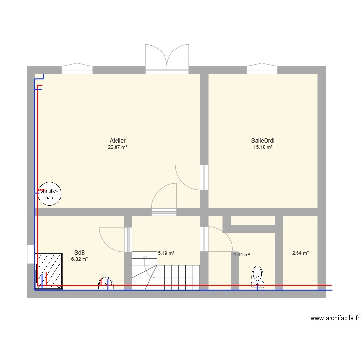 rdc. Plan de 0 pièce et 0 m2