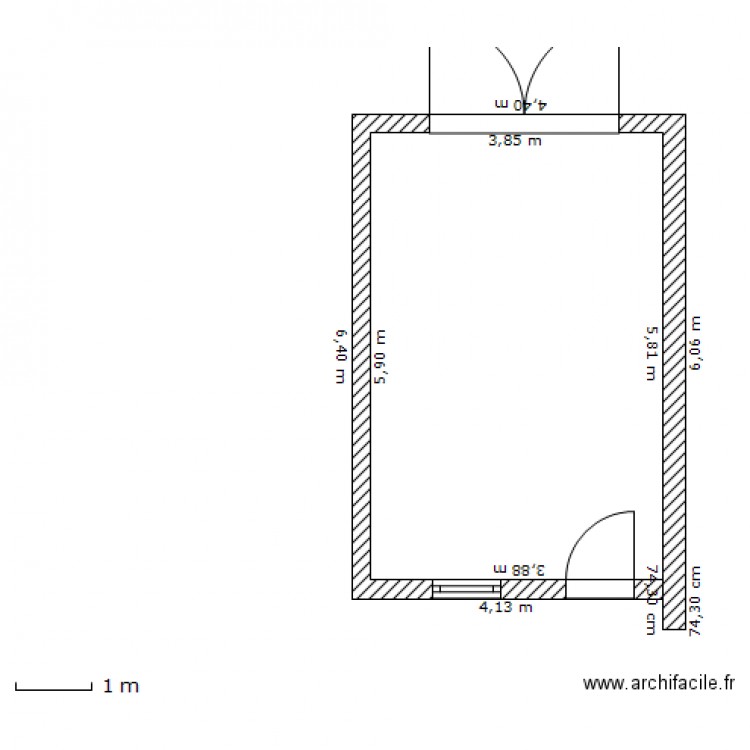 garage. Plan de 0 pièce et 0 m2