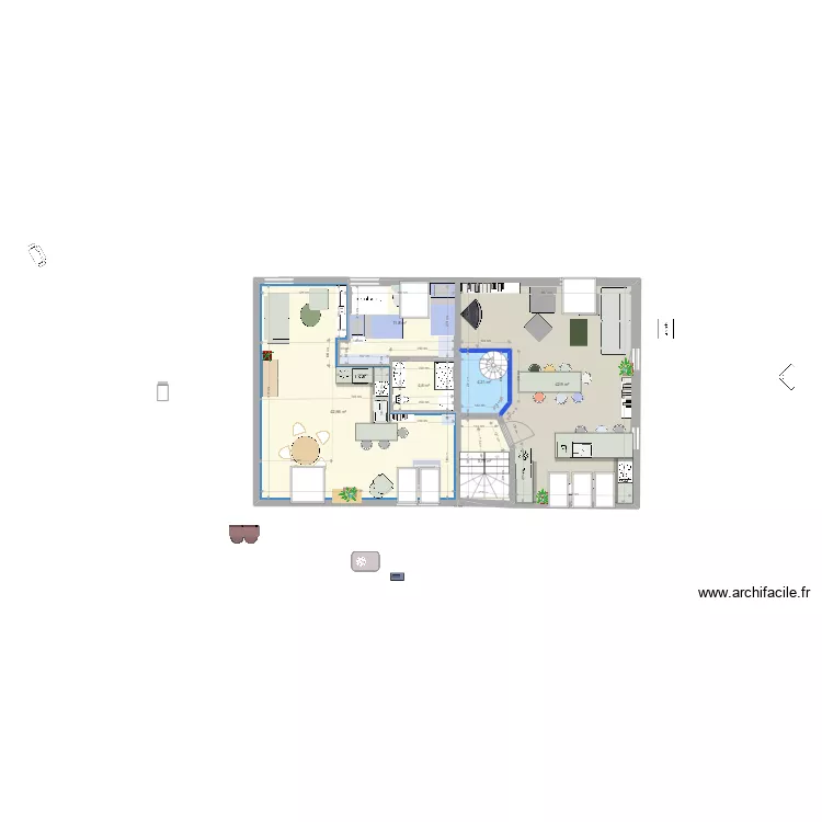 1 &eacute;tage mes favoris. Plan de 