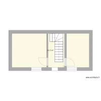 Plan maison &eacute;tage surface totale - avant travaux