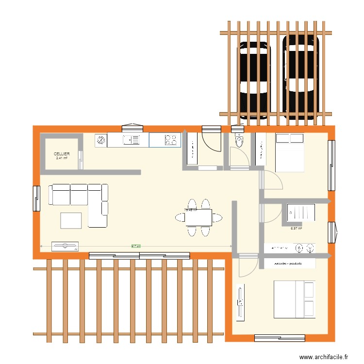 maison en bois MODIF. Plan de 0 pièce et 0 m2