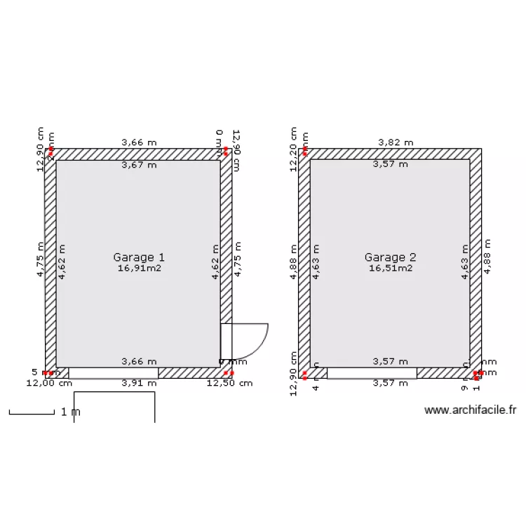 garage. Plan de garage. Plan de