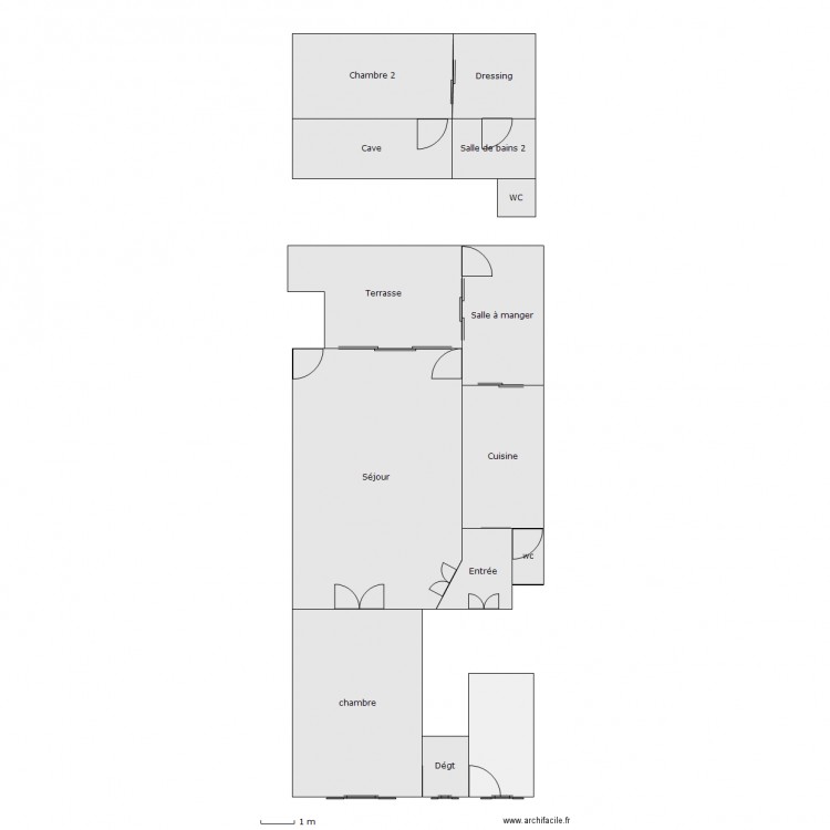 mcvivie. Plan de 0 pièce et 0 m2