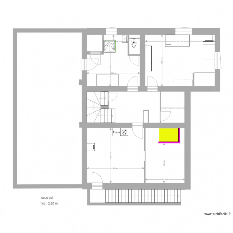 Enghien sous sol  13 05 2018. Plan de 0 pièce et 0 m2