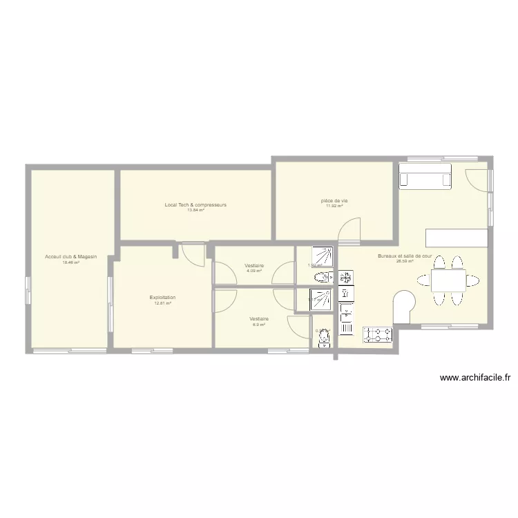 Club EPI du Lavandou. Plan de 
