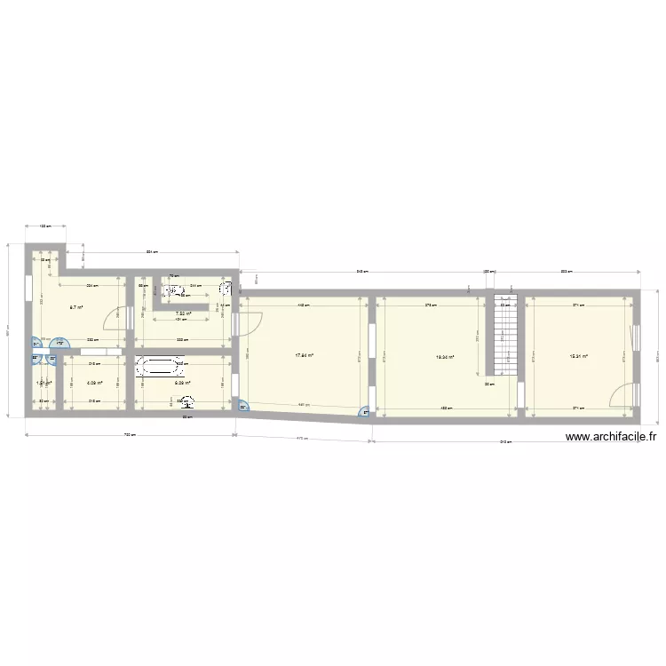 rez de chaussee. Plan de 