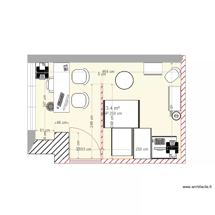local Fontaine sur Sa&ocirc;ne. Plan de 