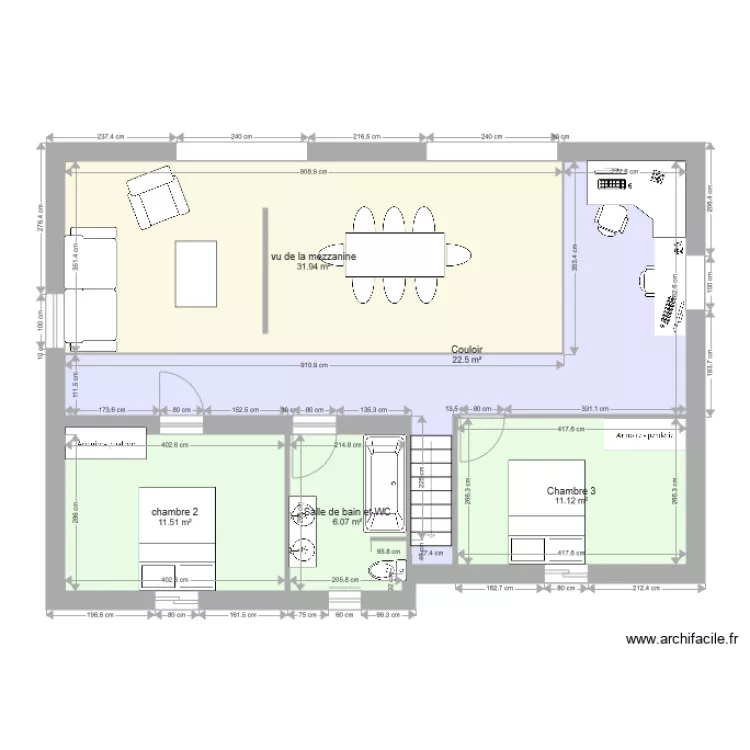 projet 1 étage. Plan de projet 1 étage. Plan de