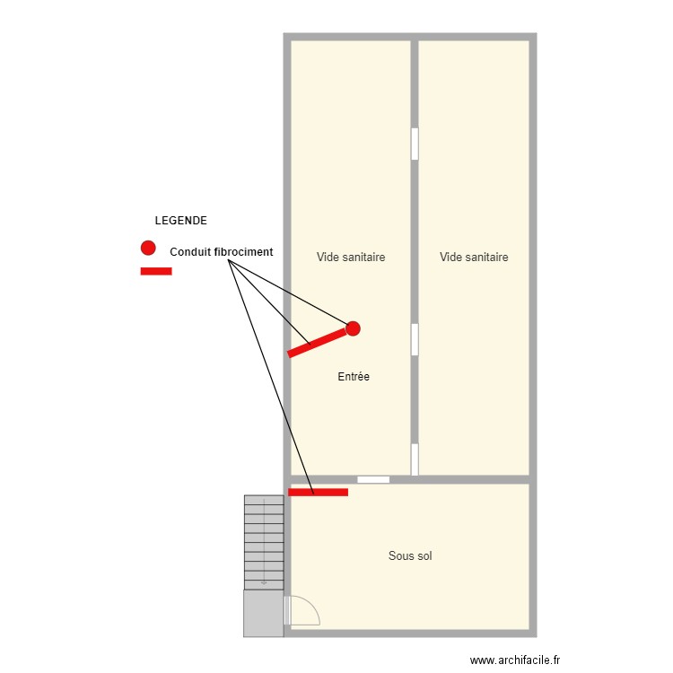 sous sol les Aulnaies. Plan de 0 pièce et 0 m2