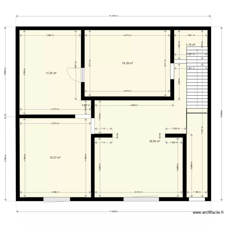 110M2. Plan de 