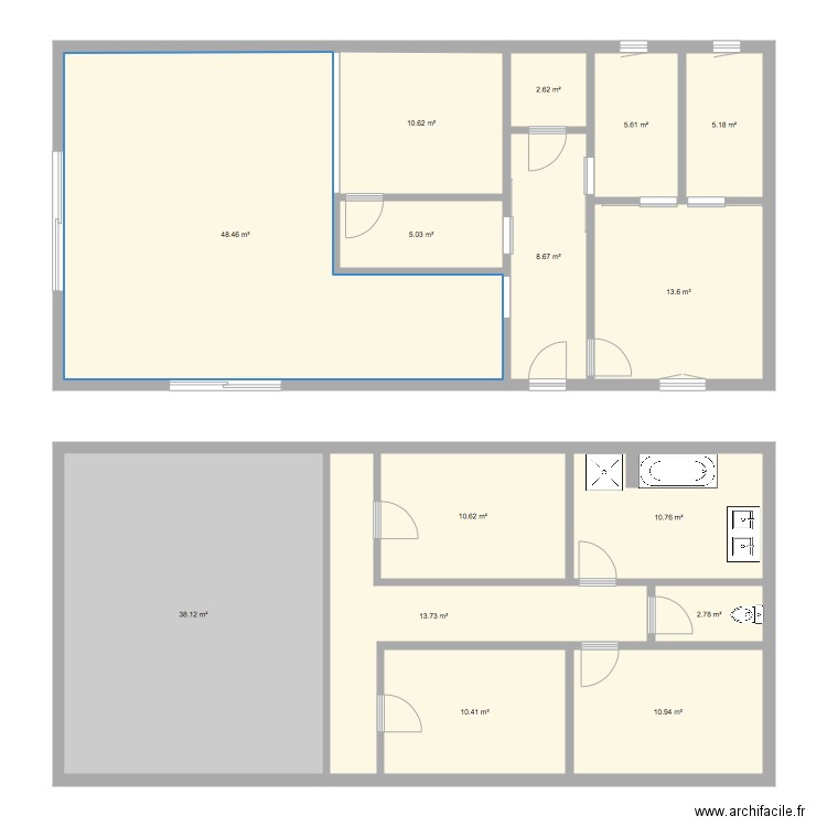 MAISON NEUVE. Plan de 0 pièce et 0 m2