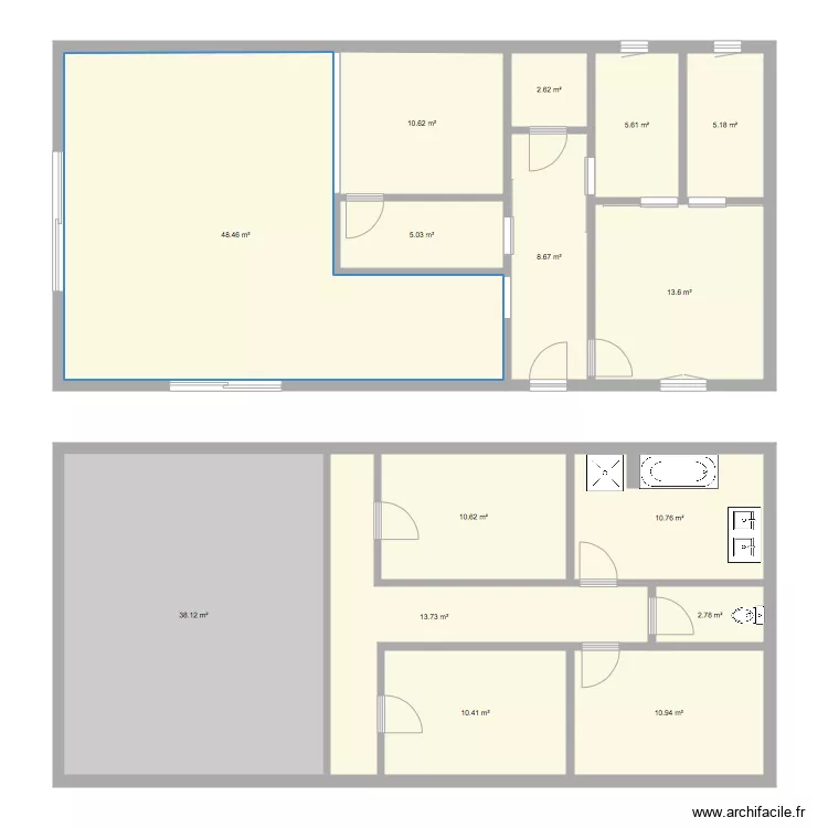 MAISON NEUVE. Plan de 