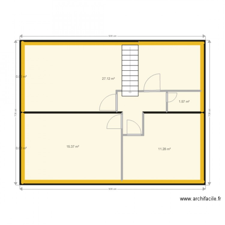 etage. Plan de 0 pièce et 0 m2