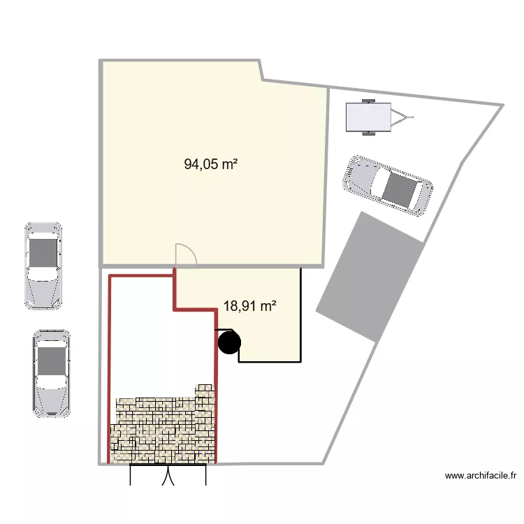 jardin verneuil. Plan de 