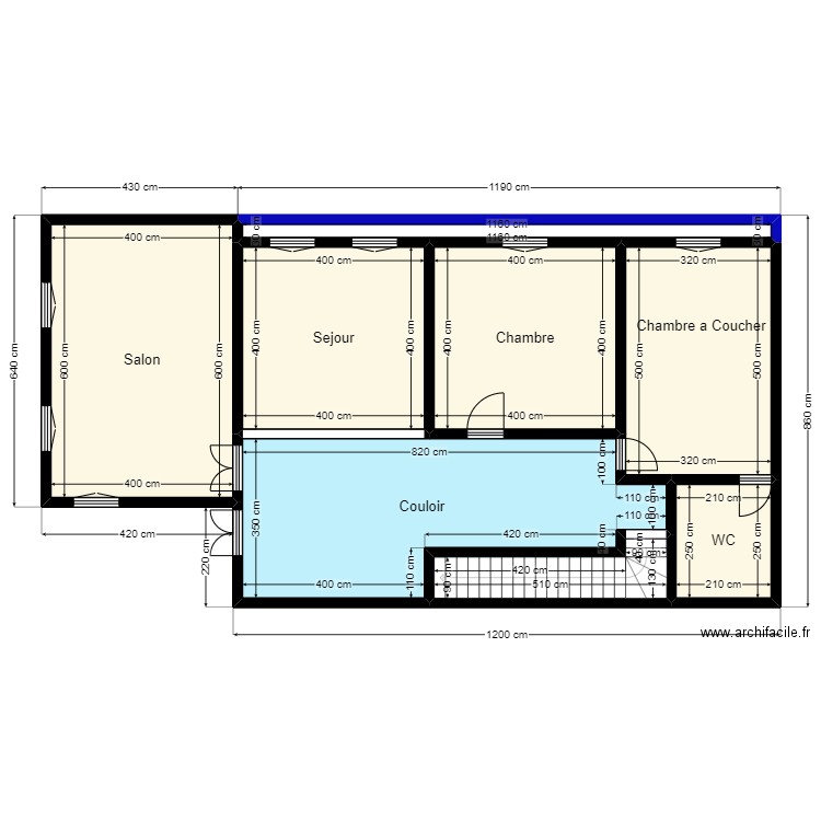 Plan de Terrain de Client 37 72 17 10 V2. Plan de 8 pièces et 111 m2