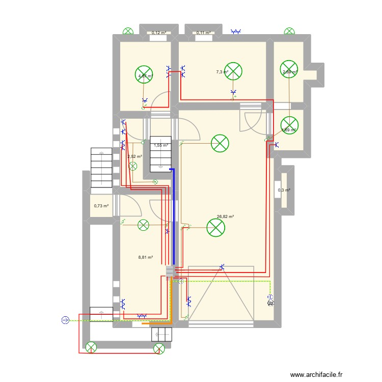 -1 DILBEEK. Plan de 0 pièce et 0 m2