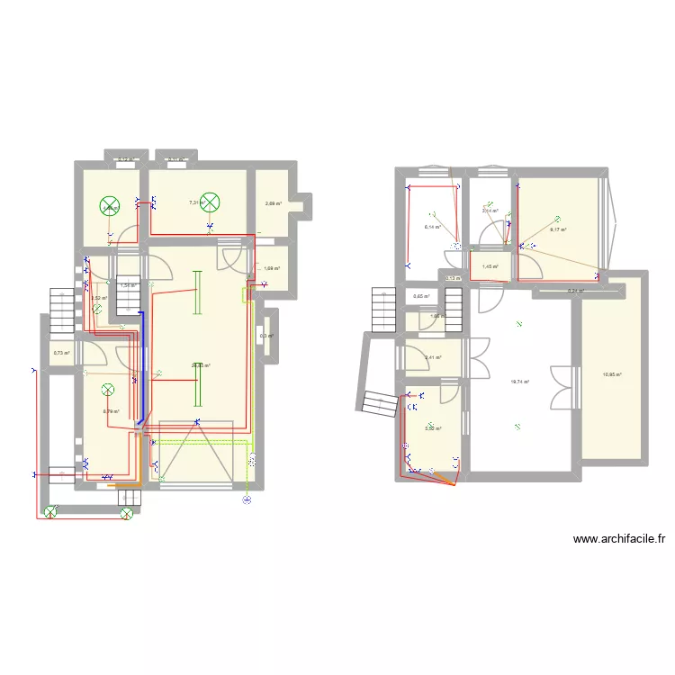 -1 DILBEEK. Plan de 24 et 119 m² -1 DILBEEK. Plan de 24 et 119 m²