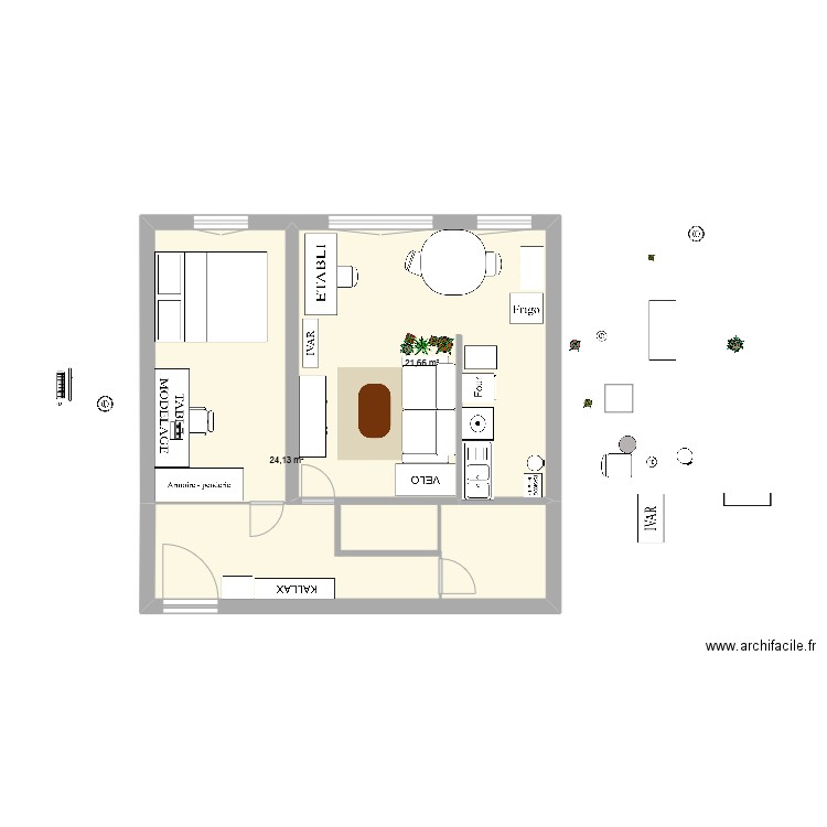 Chambre BIS. Plan de 0 pièce et 0 m2