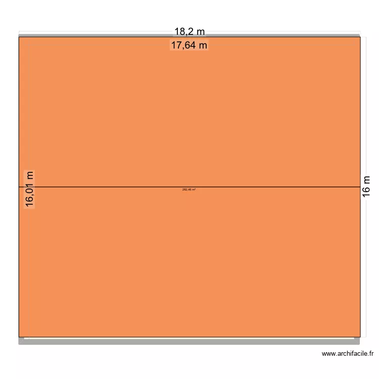 bandar 1. Plan de 1  et 282 m²