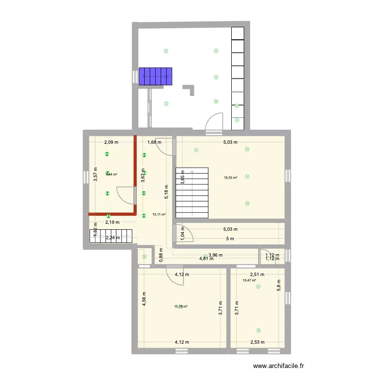 citadine 4 eme. Plan de 5 et 73 m² citadine 4 eme. Plan de 5 et 73 m²