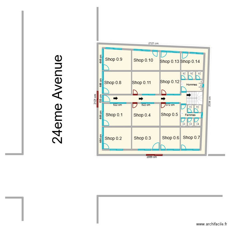 Yannick buyenzi rez de chausseebis. Plan de 20 pièces et 684 m2