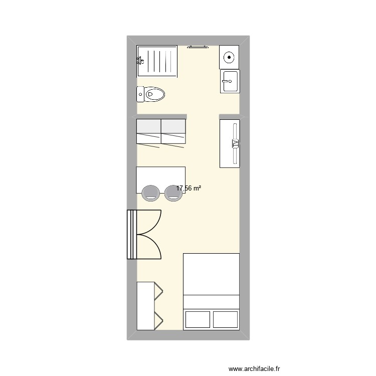 STUDIO V2. Plan de 0 pièce et 0 m2