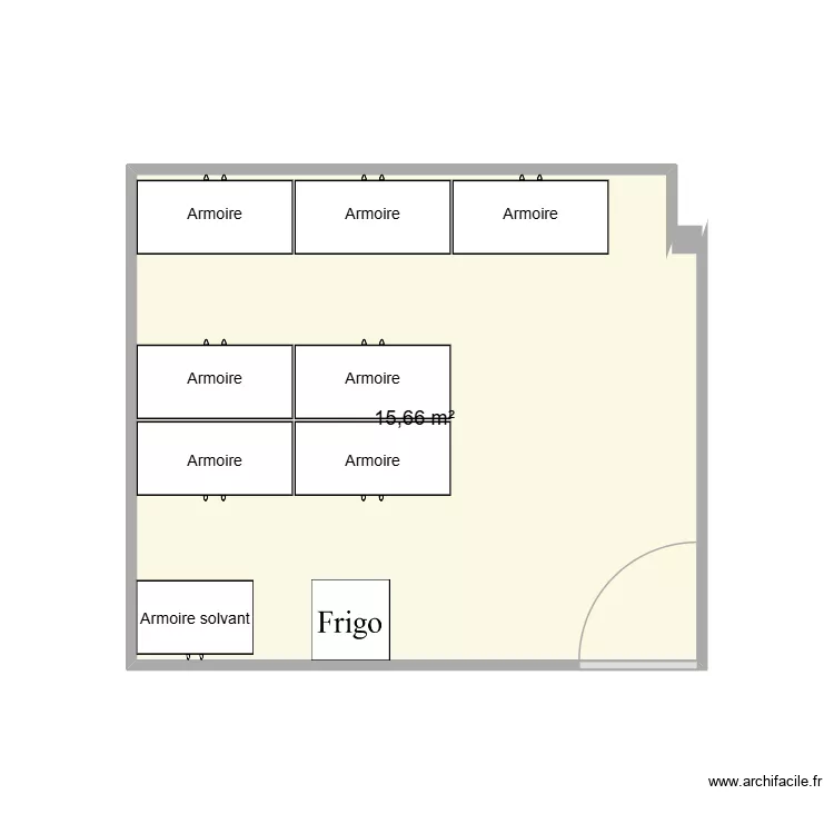 Echantilloth&egrave;que. Plan de 1  et 16 m²