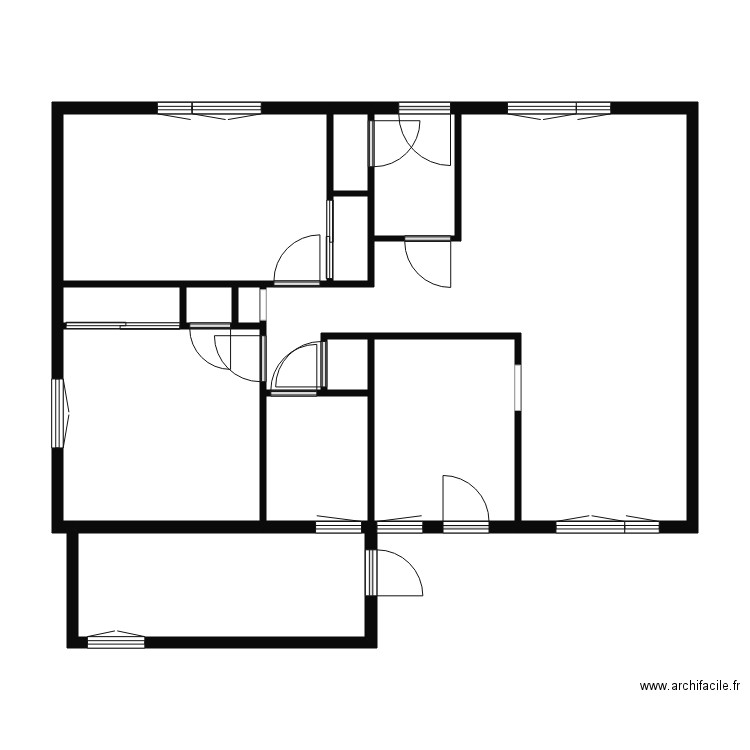 SCI VAL DE NAIVES. Plan de 13 pièces et 82 m2