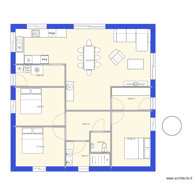 Base maison 1.1. Plan de 0 pièce et 0 m2