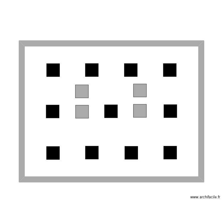 lum. Plan de 1 pièce et 48 m2