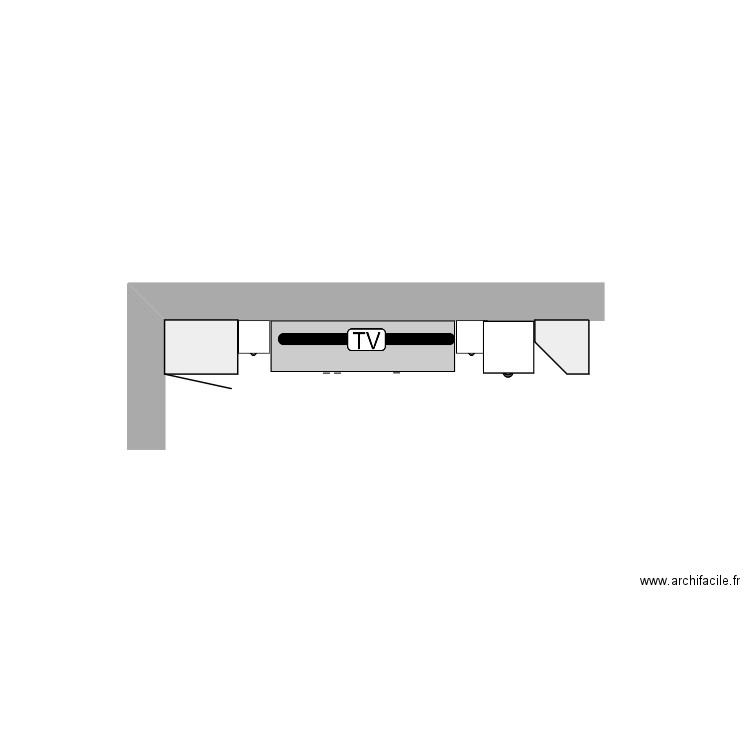 meuble tv. Plan de 0 pièce et 0 m2