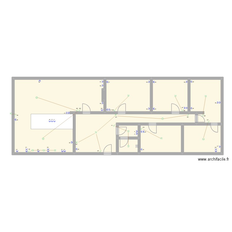 appart waterloo (2). Plan de 10 pièces et 141 m2