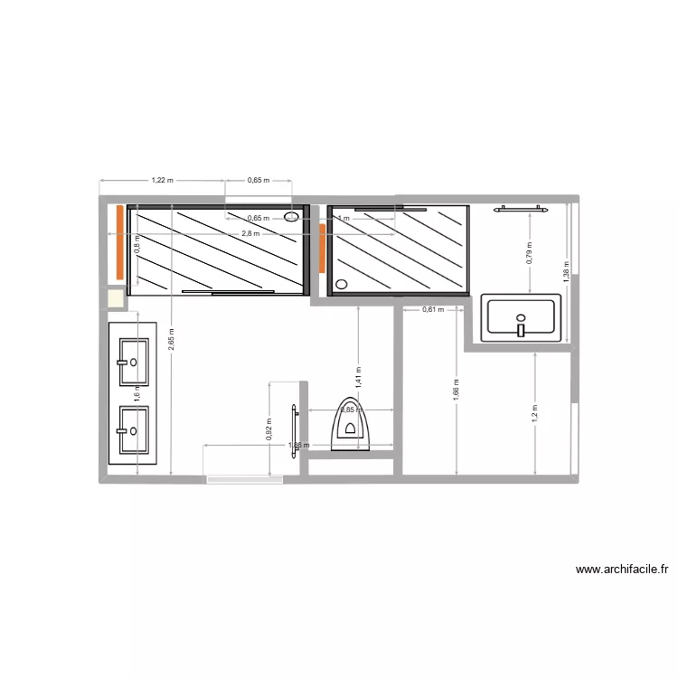 SDB m&eacute;tr&eacute; 4. Plan de 