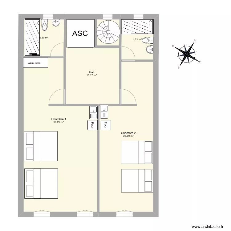 LM - 1&egrave;re &eacute;tage. Plan de 