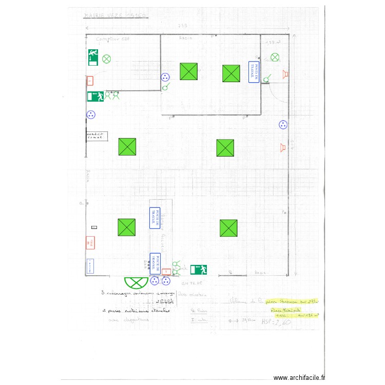 MAIRIE DE VEZE. Plan de 0 pièce et 0 m2