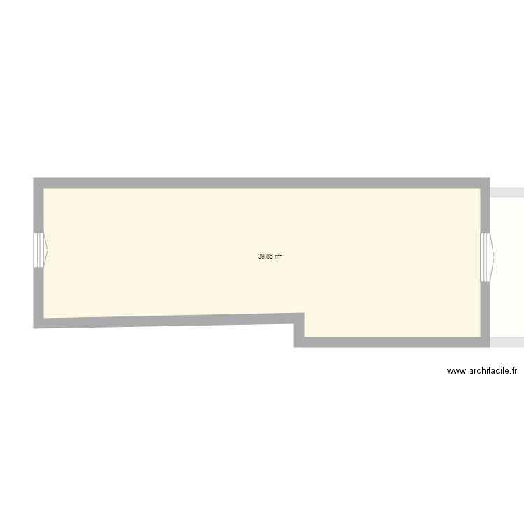 Lafond rez de chausser base nu. Plan de 0 pièce et 0 m2